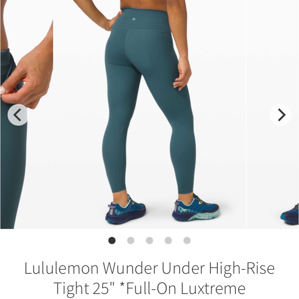 lululemon athletica Wunder Under High-Rise Tight 25" in Teal - Picture 1 of 4